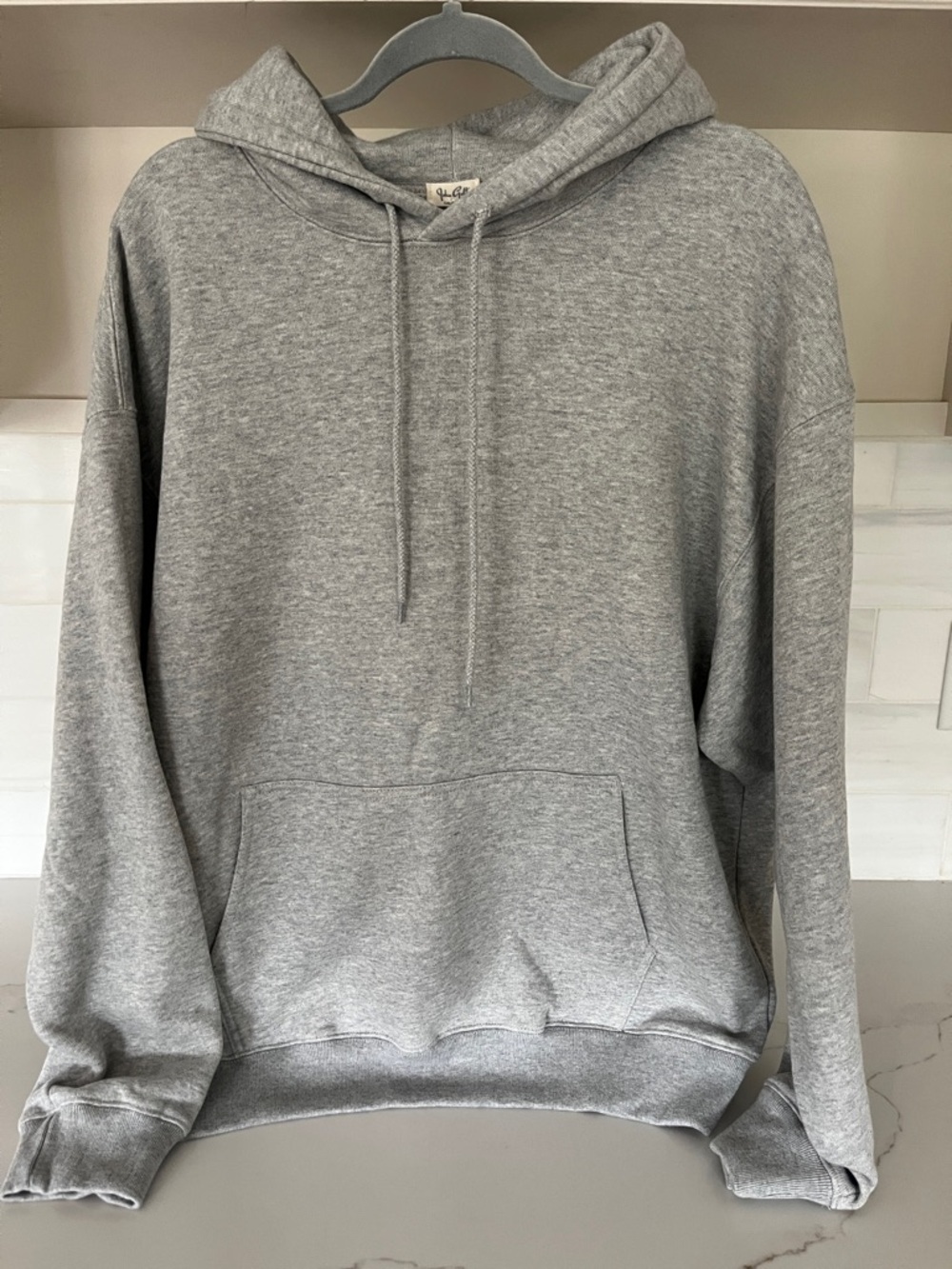 Brandy Melville NEW Christy Gray Oversized Hoodie - Picture 4 of 10